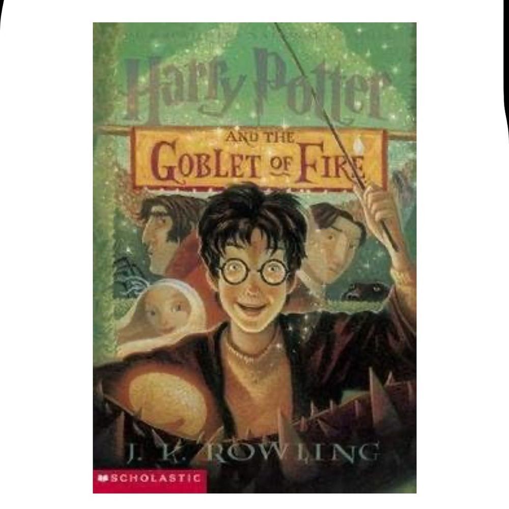 Scholastic Harry Potter and the Goblet of Fire with Green and Brown Cover EUC